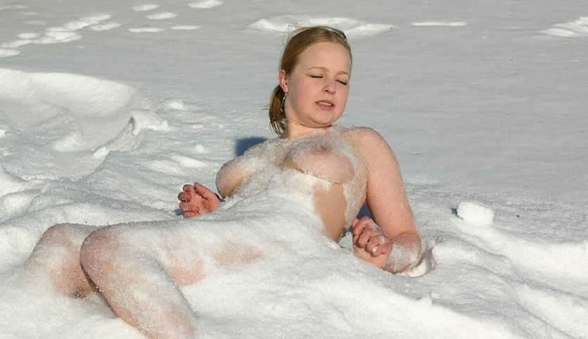 Timmy, going down in the snow
